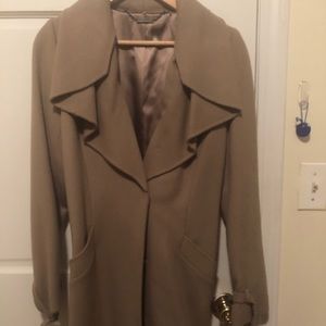 Elie Tahari Wool Trench Coat